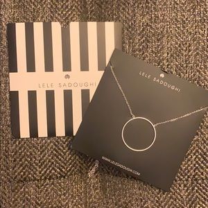 Elle Sadoughi Silver Circle Necklace - NEW